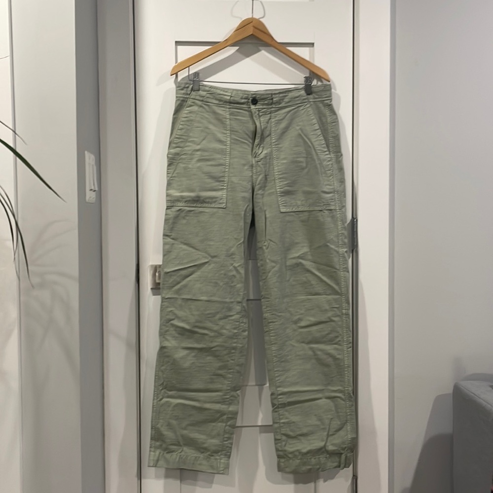 Everlane Sage Green Wide Leg Pants